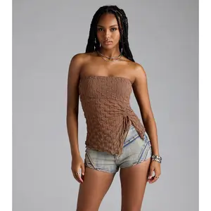 Trendy Era Sheer Mesh Tube Top