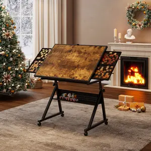 1500 pieces Jigsaw Puzzle metal Table board for adults gift with 4 trays,Height & Angle Adjustable,4 Lockable Universal Wheels