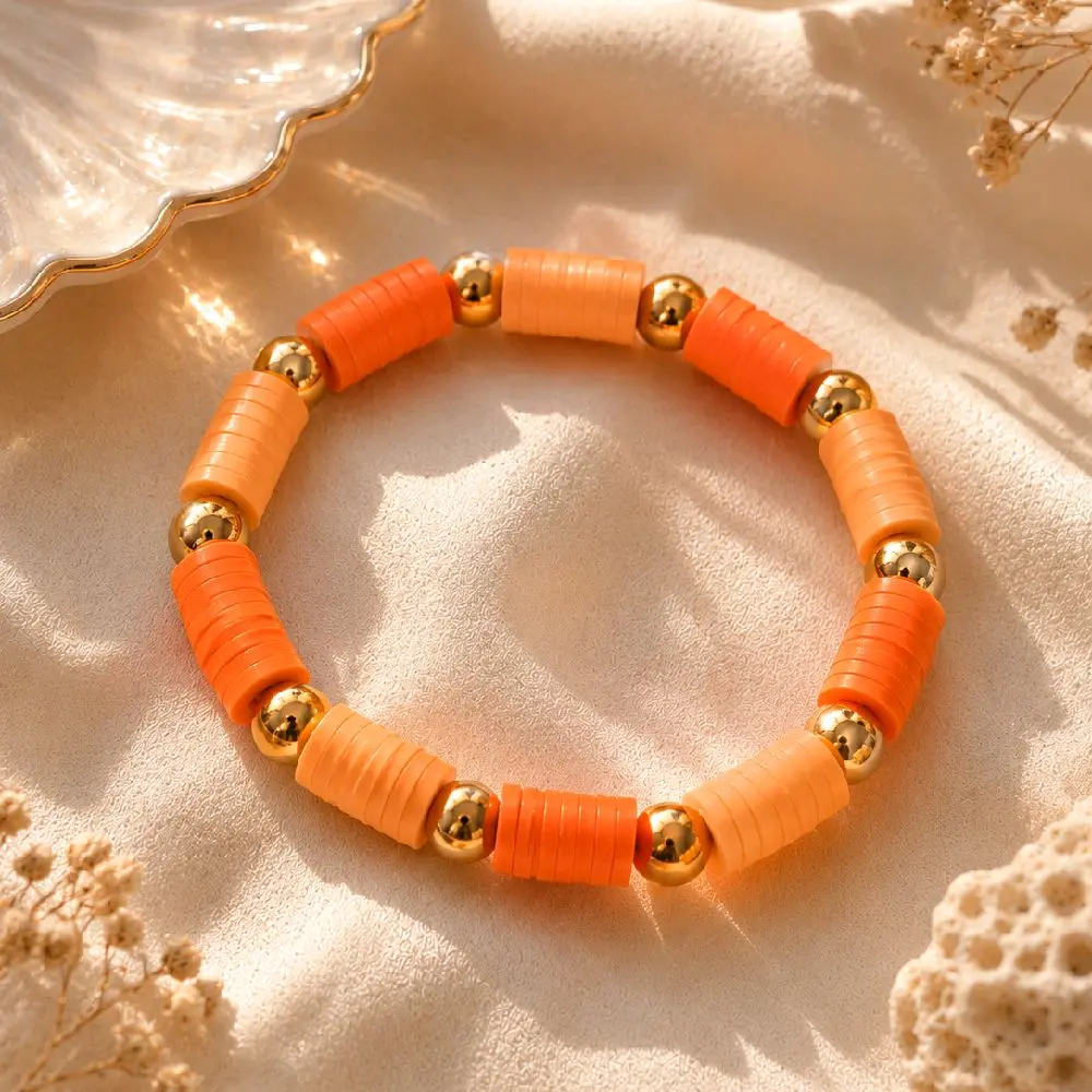 Mango Sunset Aesthetic Trendy Jewelry - Fashionable Bracelet for Women, Stackable Bracelets Accessories, Ideal Gift Jewelry Accessory