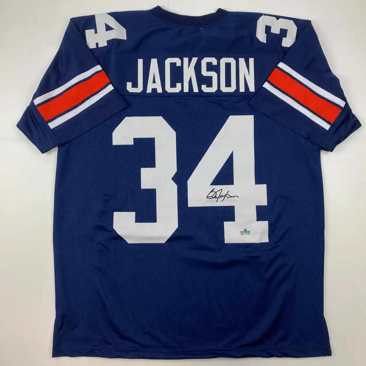 Autographed Football Jersey Number Auburn #34 Jackson Vintage Style Sports Fan Replica Shirt