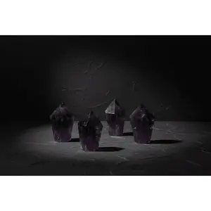 Amethyst Diamond Obelisk Intuitive Crystal Home Decor