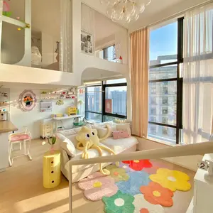 Flower Rugs Colorful Rug Home Decor Tufted Rug Large Size Livingroom Graphic Rugs 165cm*200cm 5.4feet*6.6feet