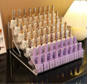 Transparent Nail Polish Acrylic Display Rack