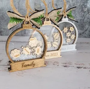 2024 Custom Personalized Snow Globe Christmas Ornament