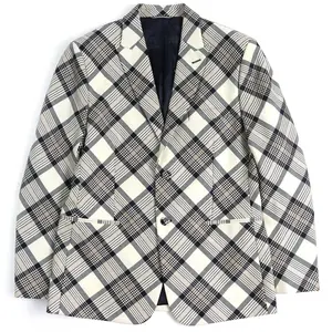 Pre-owned Dior Others Small Leather Goods 22AW wool Cupra Check Pattern Tailored Jacket