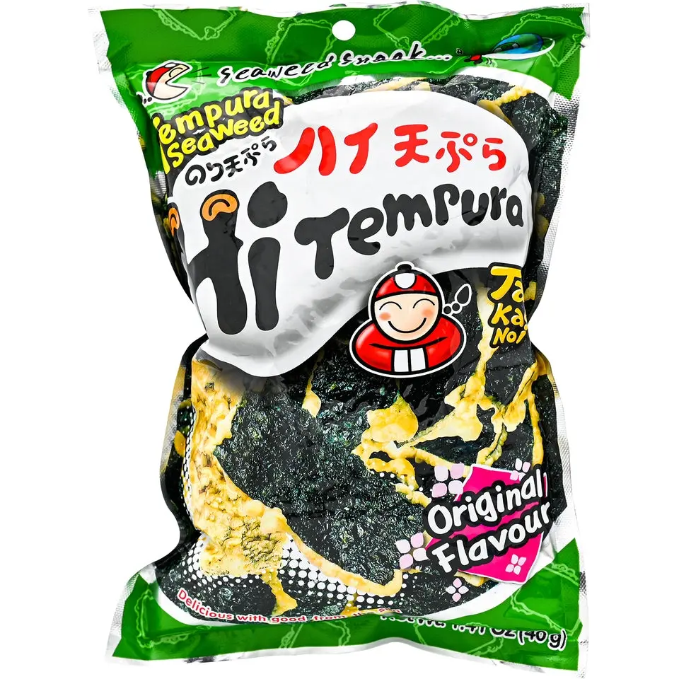 Taokaenoi Battered Fried Tempura Seaweed Snacks - Crispy, Salty, Savory, Low-Calorie Sea Vegetable Snack Duo with Egg Content, Original Flavor, Spicy Flavor Taokaenoi Battered Fried Tempura Seaweed Snacks - Crispy, Salty, Savory, Low-Calorie Sea Vegetable Snack Duo with Egg Content, Original Flavor, Spicy Flavor