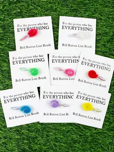 1pc Funny Belly Button Brush Gift Set - 6 Color Portable Cleaner w/Card, Novel Christmas Gifts, Funny Birthday Gifts, Bathroom Gag Gift for Adults, Unique Home Decor for Friends & Roommates, Stocking Stuffers & Parties, Party Favors, Playful Accessory