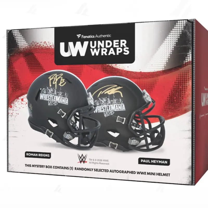 1  2026 WWE Fanatics Under Wraps Autograph Mini Helmet Personal Dome