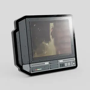 CRTV Lenticular Space Monster Pin