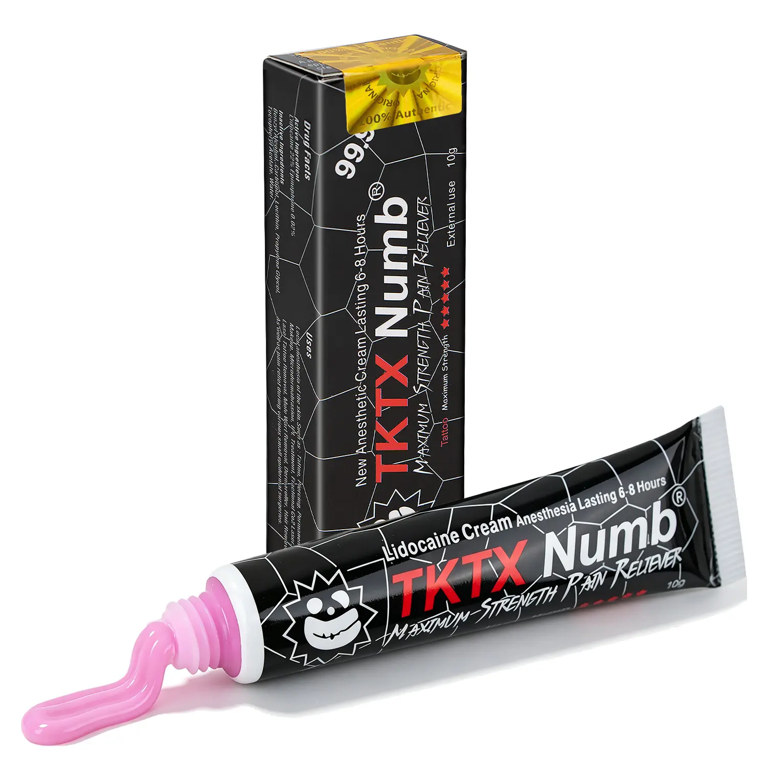 Black Tube TKTX Soothing Cream 10g, Long lasting Gentle Care, Designed for Tattoo Studio and Home Beauty