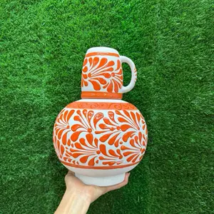 Botellón Relieve (Cielito Lindo) 3.5lt color Naranja.