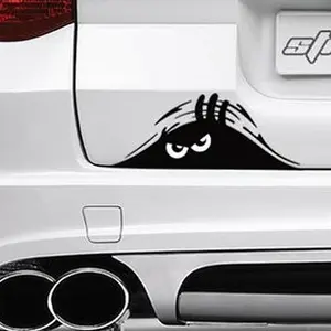 Waterproof Self-adhesive Car Sticker Scratch Cover Decal Auto Decoration Funny Peeking 3D Big Eyes Sticker Car Styling Multipurpose Car Decal Sticker for Cars