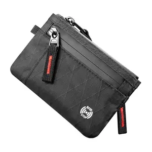Rfid Wallet Multi-Function Anti-Theft Card Holder, Mini Travel Coin Purse, Compact Credit Card Case, Minimalist Design, Durable Fabric