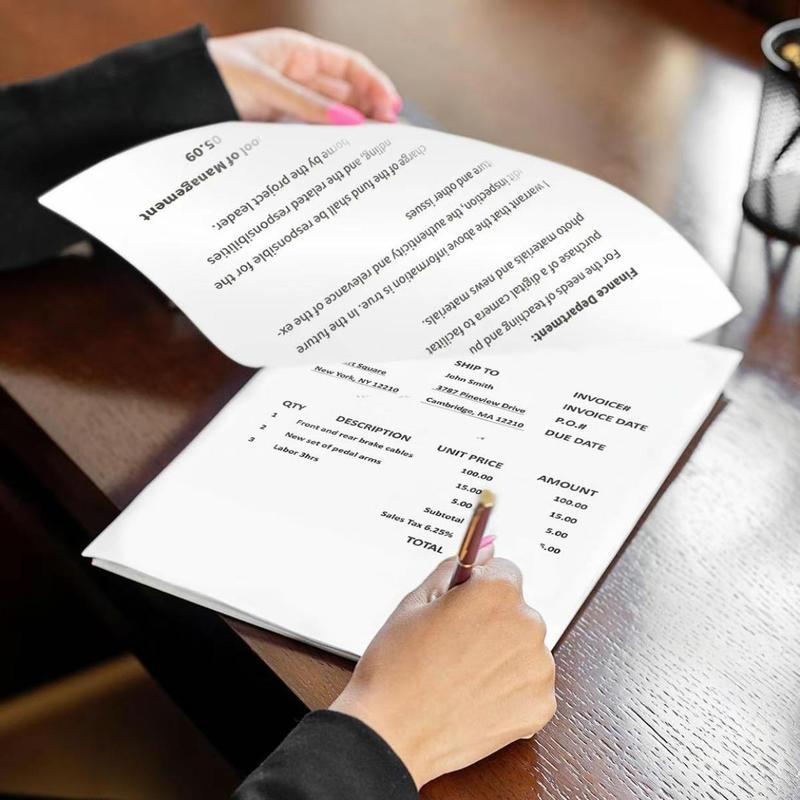 200 Sheets A4 Thermal Paper, Suitable for Portable Printers, Continuous Foldable Thermal Paper, High-Quality Files (8.27x11.69 Inches)