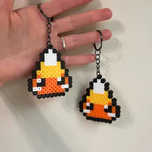 Candy corn key chain