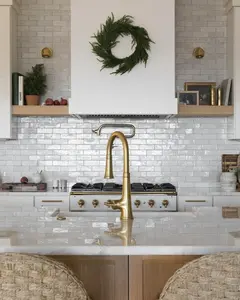 Cemento Collection Zellige Tile , Off White 2x6