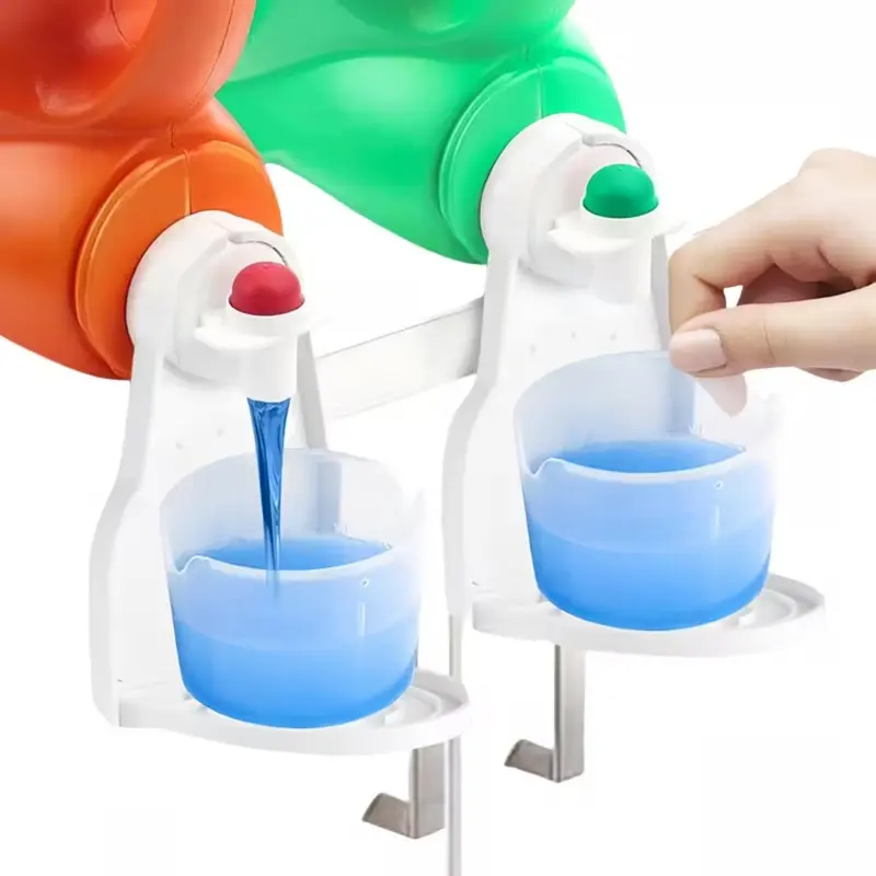 2pc laundry detergent cup holders (cups not included), laundry detergent drip catcher, suitable for liquid laundry detergent, say goodbye to mess and spills, keep your washing machine, dryer, and laundry room floors clean and tidy.