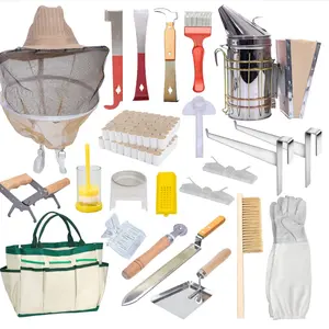 MayBee Hives Bee Hive Tools for    Beekeeping Supplies Bee Keeper Starting Kit 20 or 22 Pcs Beekeeping Tool Kit Bee Smoker Kit,Bee Keeping Supplies-All Starter Kit beginner pro beekeeper
