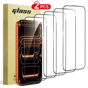 2pcs Tempered Glass Screen Protector (Compatible with Various Models): Please specify the required model in the order notes.