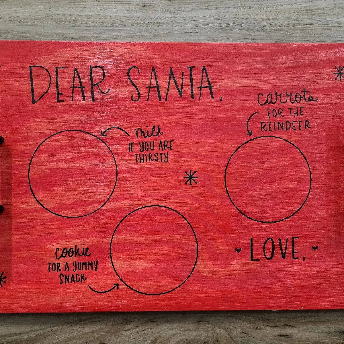 Milk & Cookie trays for Santa!