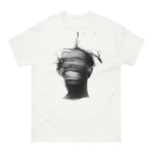 White t-shirt with a unique blurred artistic print – a bold design that expresses personality and inner depth. Soft, comfortable fabric that's easy to style and grabs attention at first glance. penny  tees