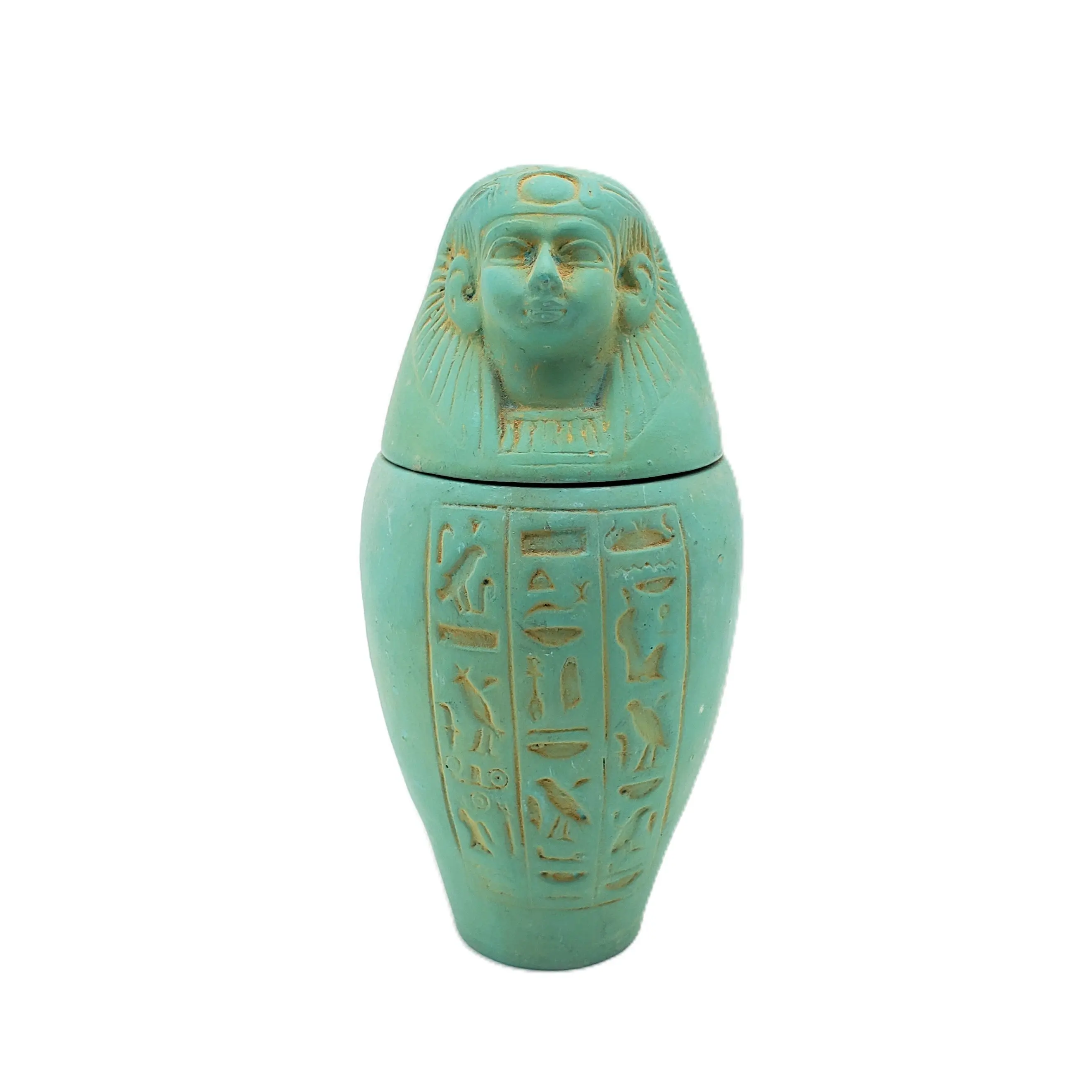 Egyptian Canopic Jar Patina - Imsety - Made in Egypt