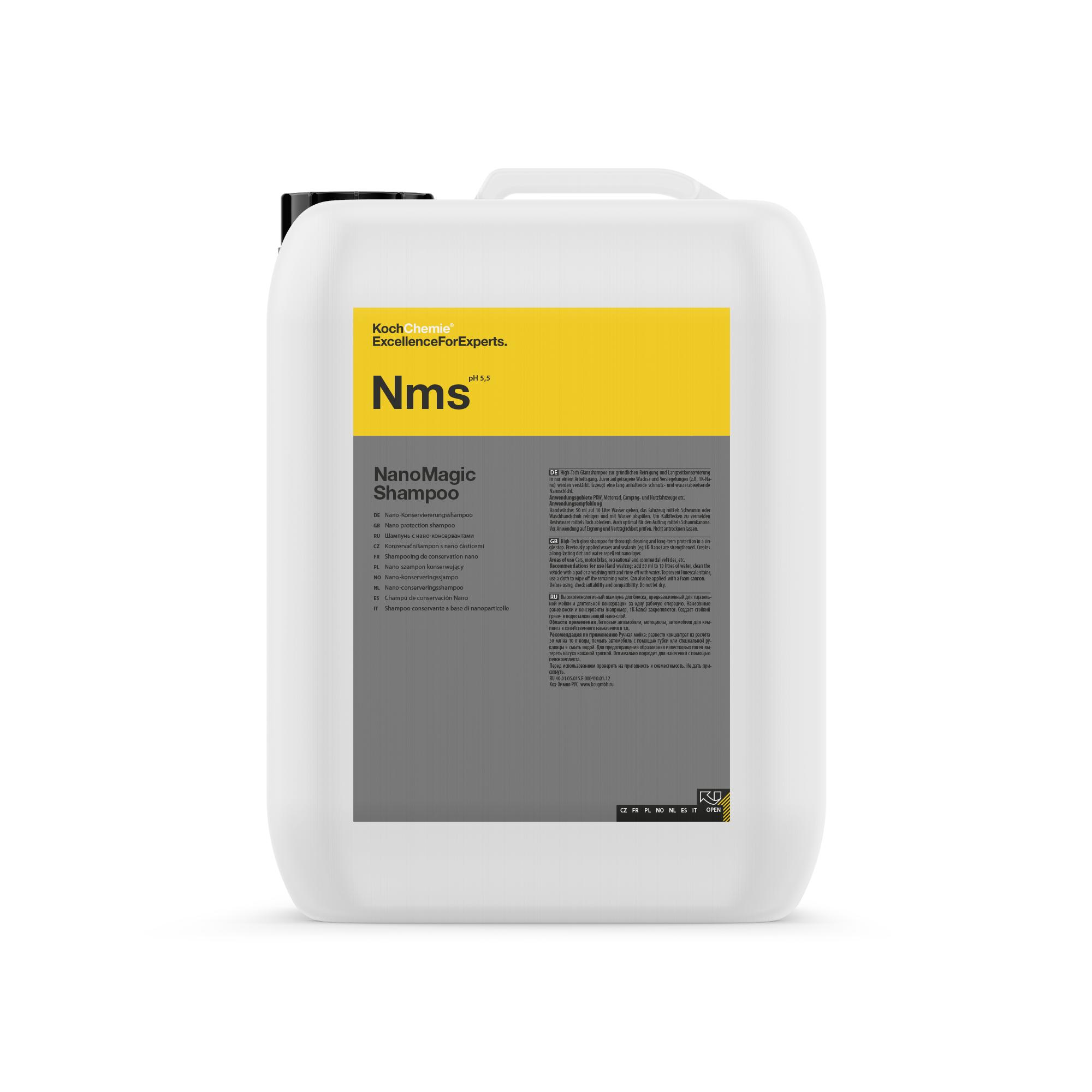 Koch Chemie NanoMagic Shampoo - For Automotive Cleaning & Protecting | Safe on All Exterior Surfaces | Hydrophobic Finish