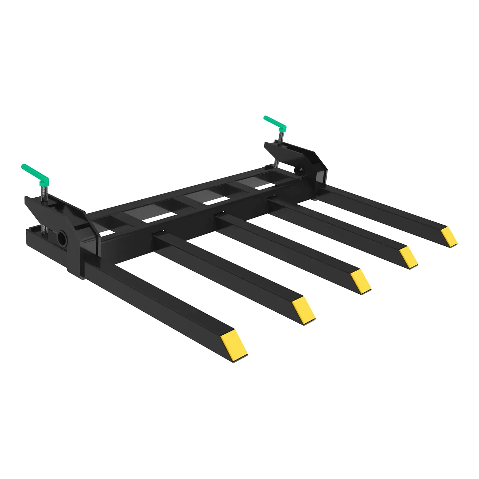 GARVEE Heavy Duty Clamp On Debris Forks 48" Bucket Attachments with 2500 lbs Capacity, Compatible with Loader, Skidsteer, and Tractor Buckets for Efficient Material Handling