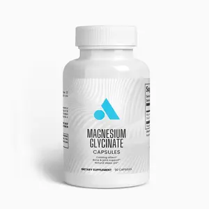 Magnesium Glycinate Supplement Capsules – Chelated Form for Daily Wellness & Relaxation Support – 90 Capsules
