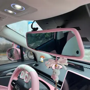 Car Rearview Mirror Frame Cover, 1 Count Soft Silicone Car Rearview Mirror Protector, Fashionable Car Interior Accessories for Women & Girls, Girly Car Accessories