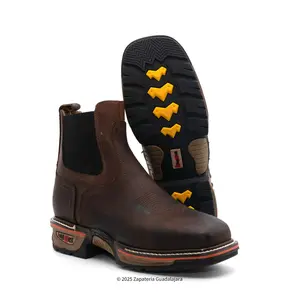 Buffalo Razor 6" Soft toe Pull On Leather Work Boot-KW3060