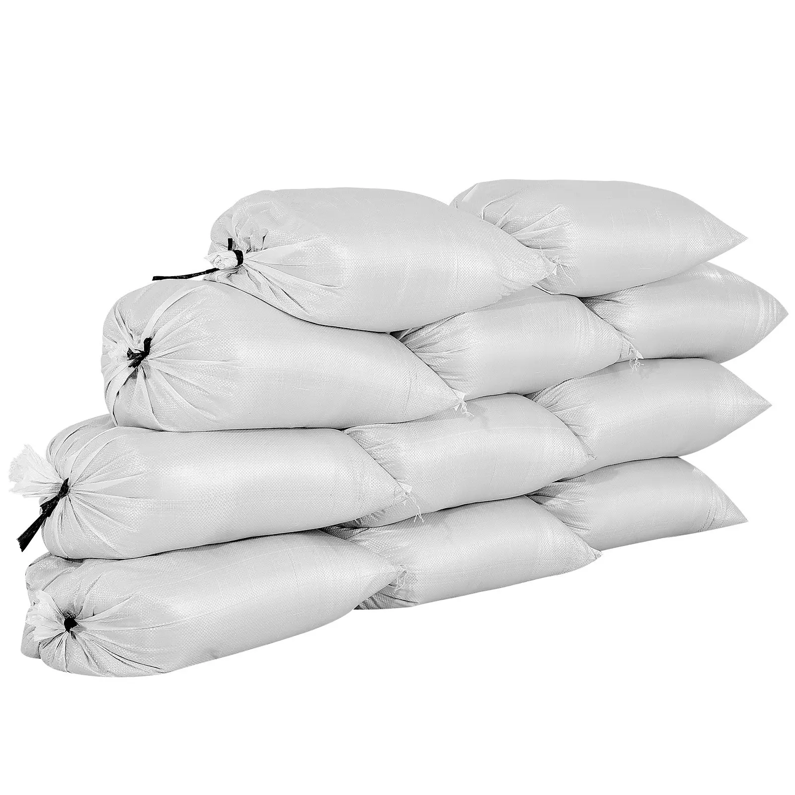 VEVOR Empty Sandbags, 100 Packs 16 x 26 in, Heavy Duty Sand Bags Sacks with Ties, 50lb Capacity Woven Polypropylene Sandbags, Tear-Resistant & UV-Resistant Sand Bags for Flood Protection BarrierSummervibes