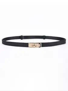 New Fashion Slim Fit Luxury Belt for Women, PU Material, Plain Design, Perfect for Jeans and Dresses, Ideal for All Occasions, Fashion Leather Belt