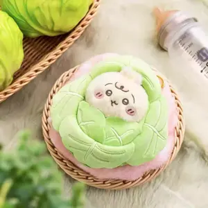 Chiikawa Cabbage Cabbage Baby Swaddling Blanket Cute Plush Doll Toy Bag Pendant Decoration Plush Toy Cute in Stock Nagano