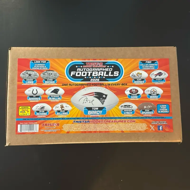 Hidden Treasures tri start nfl signed football