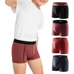 CARER Boys' Reusable Leakproof Cotton Underwear, 70ml Front Absorbency Washable Boxer Briefs for Youth Age 4-18, Incontinence Protective Trunks
