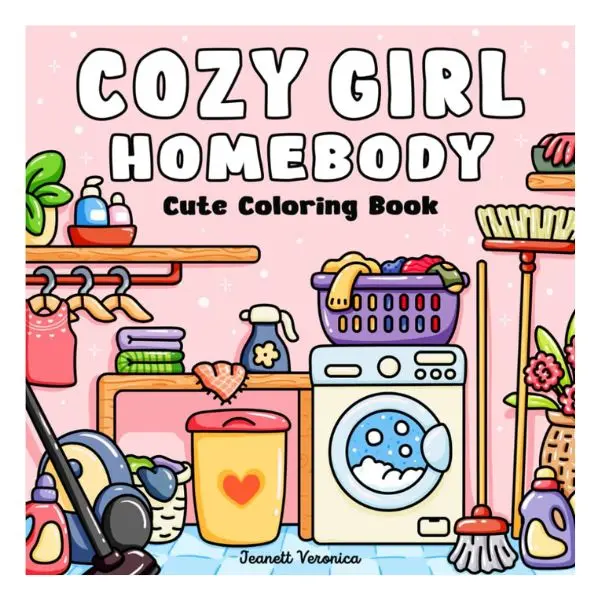 Cozy Girl Homebody Coloring Book for Adults - Bold, Easy Designs, Simple Illustrations for Self-Care & Relaxation (Cozy Girl Series) Soft Cover – 1/29/2025