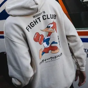 Woody Woodpecker's Fight Club Mens Hoodie - Hooded Sweatshirt with Graphic Design - Sweatshirts, Menswear