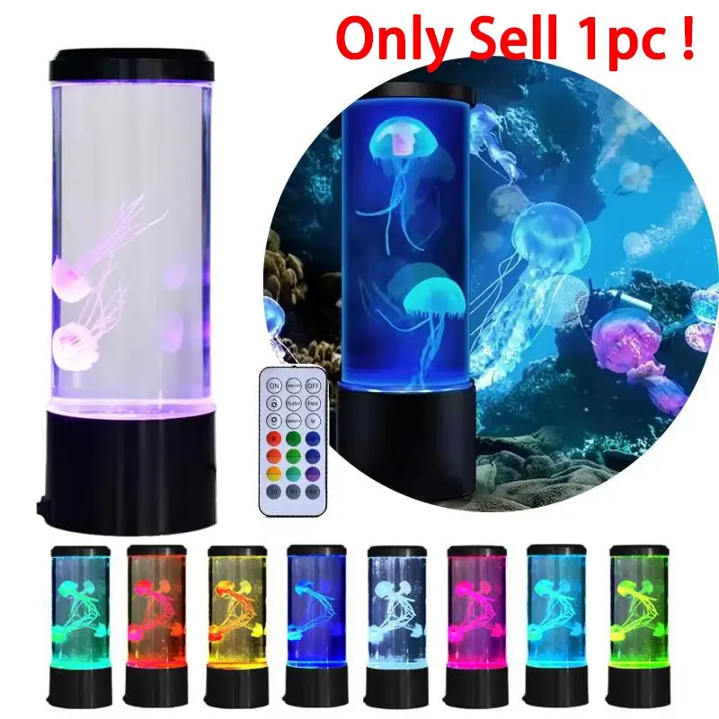Aquarium Light with Remote Control, Aquarium Night Light, 16 Colors LED Jellyfish Lamp, Home Decoration Lights, Atmosphere Lights, Home Pet Supplies