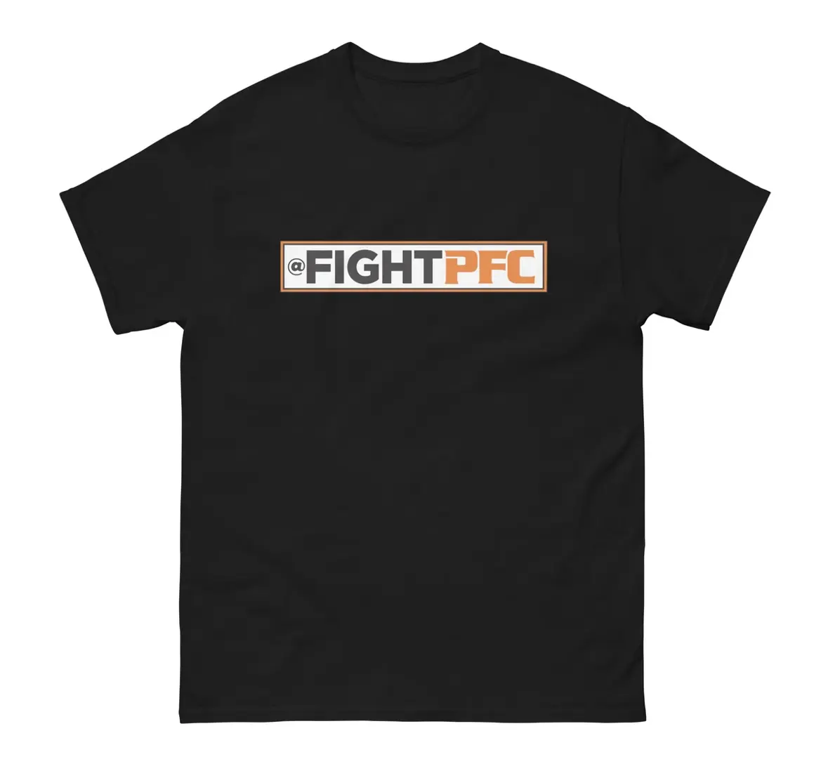 FightPFC Men's Black T-Shirt with Logo Design FightPFC Brand Clothing