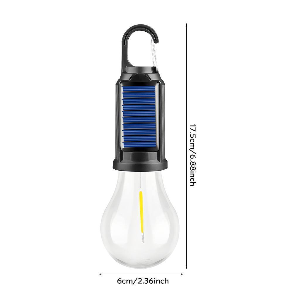 Solar USB Rechargeable LED Camping Lantern - Folding Hanging Light with Clip & Hook, Portable Waterproof Lantern for Tents, Outdoor Camping, Hiking & Emergency Use, Compact & Lightweight for Home Backup