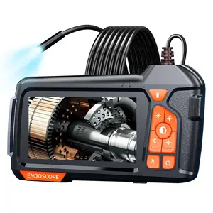 Industrial Endoscope Borescope Camera with Light, 4.3'' Screen HD Digital Snake Camera, Waterproof Sewer Inspection Camera with Cable, Measuring Gauges, Car Stuff, Vehicle, Automotive Inspection ToolsABEasyKitchen Living6
