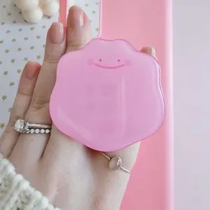 Blob Friend Acrylic Phone Topper, Kawaii Pastel Phone Accessory, Gamer Gift, Cute Phone Stand & Tablet Charm (Pink Blue Purple)