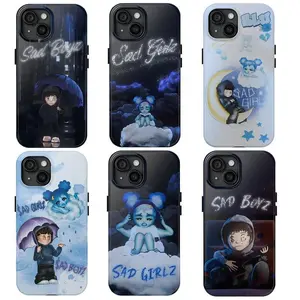 Sad Boyz Phone Case, Sad Boyz 4 Life junior h Phone Case Compatible with iPhone X, 11, 12, 13, 14, 15, 16, 17 & more Protection Silicone