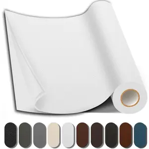 Leather Repair Patch, Repair Patch Self Adhesive Waterproof, DIY Large Leather Patches for Couches, Furniture, Kitchen Cabinets, Wall (White, 3.5X79 Inch)