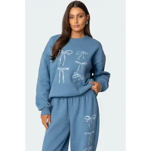 Bow Bliss Oversized Sweatshirt Bow Bliss Oversized Sweatshirt