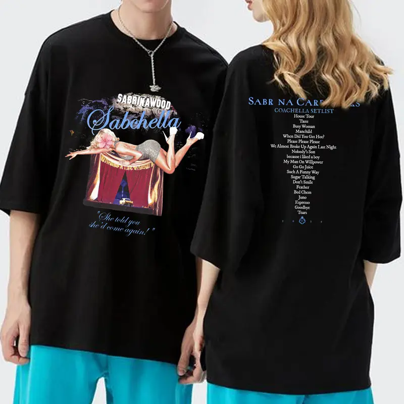 SHE Tokyo ドレスTシャツ Sabrina ブラック Sabrina Carpenter Target Black T-Shirt Short Sleeve 2XL | eBay she