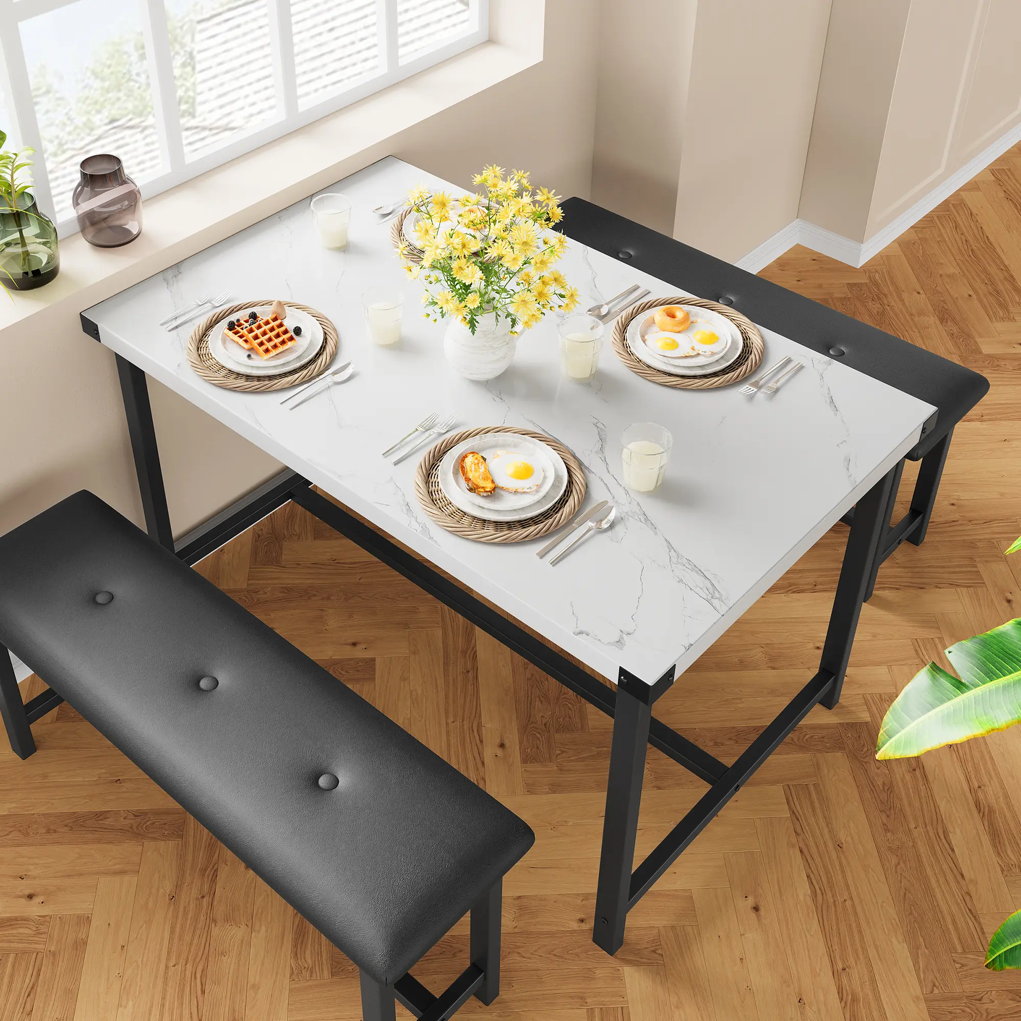 White marble triamine