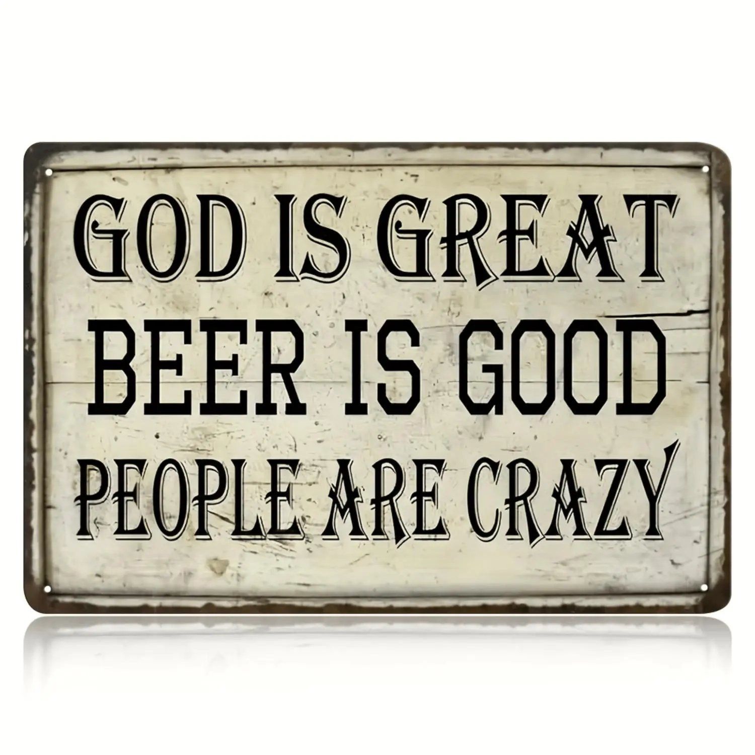 Customizable Vintage Metal Wall Art Sign - 7.87x11.81inch Rustic Iron Hanging Decor, No Power Needed for Home, Garage, or Patio Decoration, Distressed Finish Metal Wall Ornament