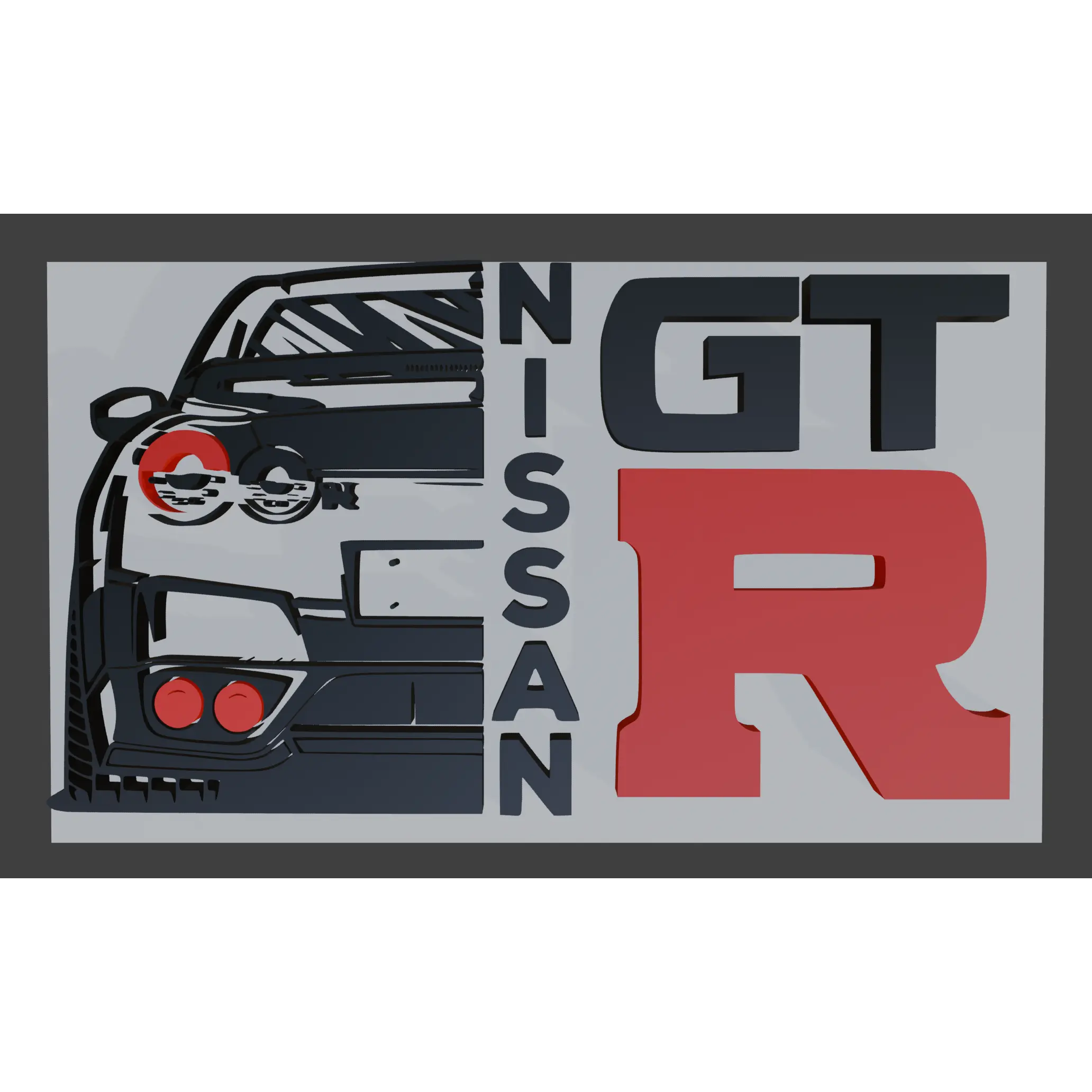 Nissan GTR wall art
